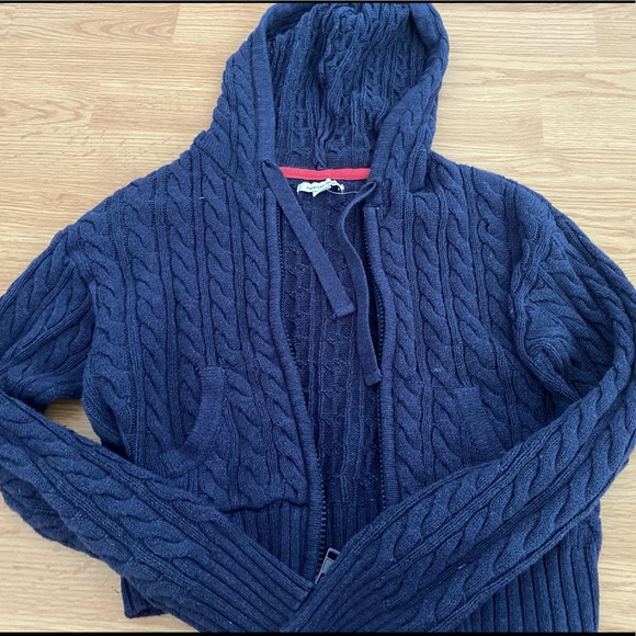 knitted wool zip up - Picture 1 of 3